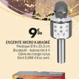 La Foir'Fouille Enceinte micro karaoké offre