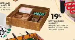 La Foir'Fouille Boîte manguier multi jeux offre