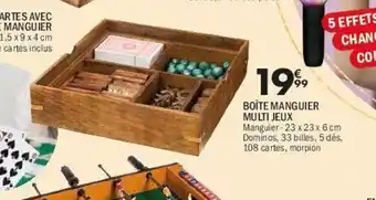 La Foir'Fouille Boîte manguier multi jeux offre