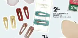 La Foir'Fouille Duo de barrettes paillettes offre