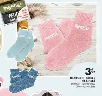 La Foir'Fouille Chaussettes hiver messages offre