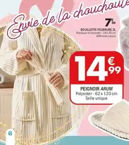 La Foir'Fouille Peignoir arum offre