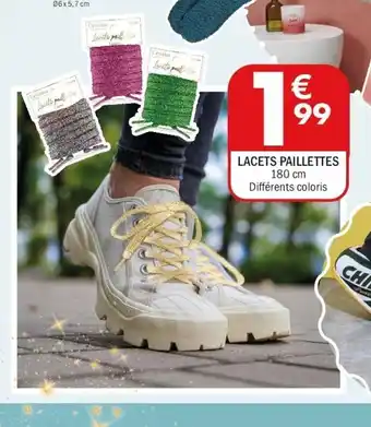 La Foir'Fouille Lacets paillettes offre