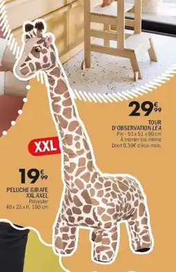 La Foir'Fouille Peluche girafe xxl axel offre