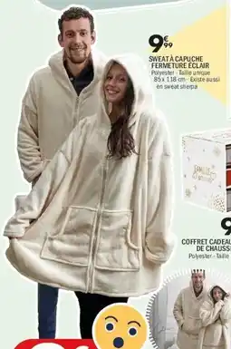 La Foir'Fouille Sweat à capuche fermeture éclair offre