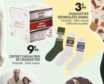 La Foir'Fouille Coffret cadeau trio de chaussettes offre