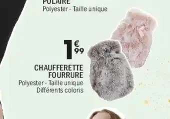 La Foir'Fouille Chaufferette fourrure offre