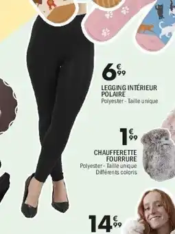 La Foir'Fouille Legging intérieur polaire offre