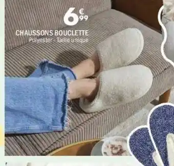 La Foir'Fouille Chaussons bouclette offre