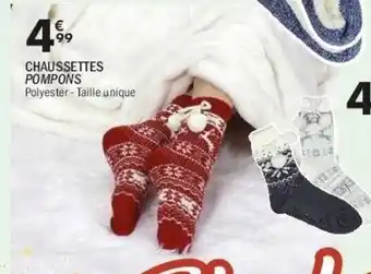 La Foir'Fouille Chaussettes pompons offre