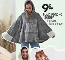 La Foir'Fouille Plaid poncho sherpa offre