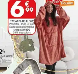 La Foir'Fouille Sweat plaid fleur offre