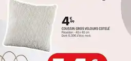La Foir'Fouille Coussin gros velours cotelé offre