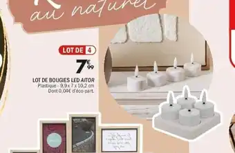 La Foir'Fouille Lot de bougies led aitor offre