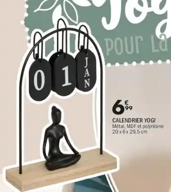 La Foir'Fouille Calendrier yogi offre