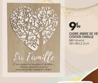 La Foir'Fouille Cadre arbre de vie citation famille offre