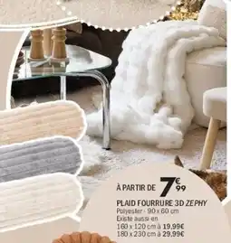 La Foir'Fouille Plaid fourrure 3d zephy offre