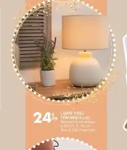 La Foir'Fouille Lampe tissu ceramique lali offre