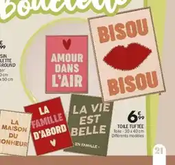 La Foir'Fouille Toile tuftée offre