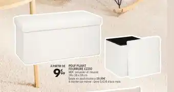 La Foir'Fouille Pouf pliant fourrure ezzio offre