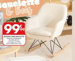 La Foir'Fouille Rocking chair bouclette offre