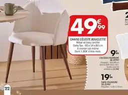La Foir'Fouille Chaise céleste bouclette offre