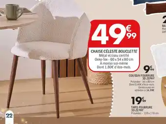 La Foir'Fouille Chaise céleste bouclette offre