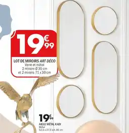 La Foir'Fouille Lot de miroirs art déco offre