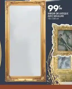 La Foir'Fouille Miroir or antique avec moulure offre