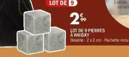La Foir'Fouille Lot de 9 pierres à whisky offre