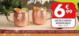 La Foir'Fouille Lot de 2 chopes moscow mule offre