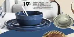 La Foir'Fouille Service vaisselle grès du temps 12 pièces offre