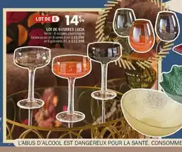 La Foir'Fouille Lot de 6 verres lucia offre