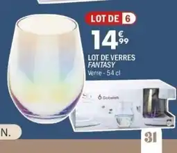 La Foir'Fouille Lot de verres fantasy offre