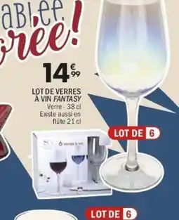 La Foir'Fouille Lot de verres á vin fantasy offre