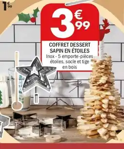 La Foir'Fouille Coffret dessert sapin en étoiles offre