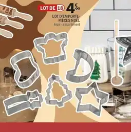 La Foir'Fouille Lot d'emporte- pièces noël offre