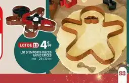 La Foir'Fouille Lot d'emporte-pièces pain d'épices offre