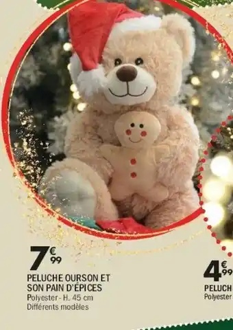 La Foir'Fouille Peluche ourson et son pain d'épices offre