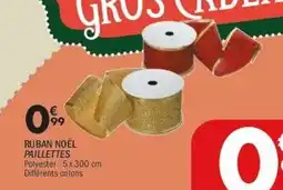 La Foir'Fouille Ruban noël paillettes offre
