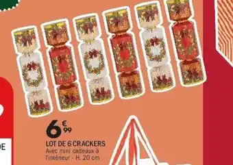 La Foir'Fouille Lot de 6 crackers offre