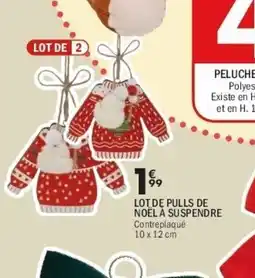 La Foir'Fouille Lot de pulls de noël a suspendre offre