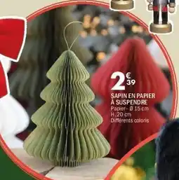 La Foir'Fouille Sapin en papier à suspendre offre