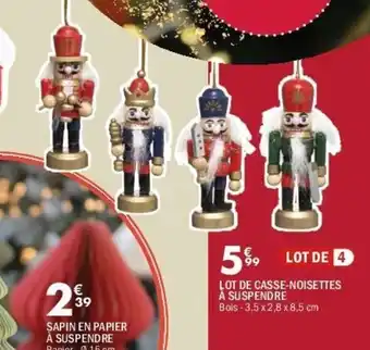 La Foir'Fouille Lot de casse-noisettes à suspendre offre