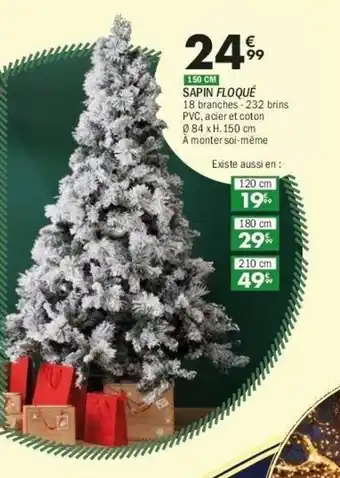 La Foir'Fouille Sapin floqué offre