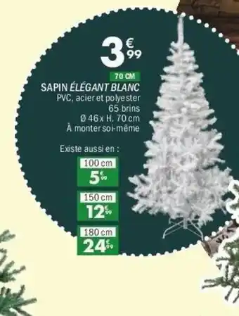 La Foir'Fouille Sapin élégant blanc offre