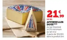 Super U Appenzeller doux offre