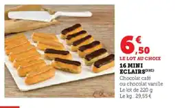 Super U 16 mini eclairs offre