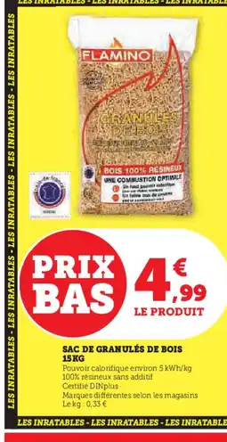 Super U Sac de granulés de bois offre