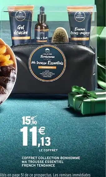 Intermarché Hyper Coffret collection bonhomme ma trousse essentiel french tendance offre